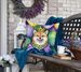 Shiba Inu King Of Mardi Gras Throw Pillow Machine Washable, Indoor Outdoor Decorative Pillow For Couch, Bed Or Patio, 18Hx18W_maomaolike.com
