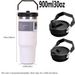 30 Oz Stainless Steel Thermos Mug Tritan Material Double Layer Vacuum Insulation Tape Handle, Perfect For Iced And Hot_maomaolike.com