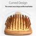 Natural Wood Large Rectangular Massage Hair Comb, Volume Boost Wooden Brush For Long Hair
_maomaolike.com