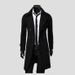 Men's autumn and winter long double-breasted trench coat men's woolen coat slim tweed coat men_maomaolike.com