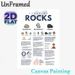 Types Of Rocks Educational Painting Poster, Clear Illustrated Infographic Style Poster, Informative Geological Learning Reference For Classroom, Home_maomaolike.com