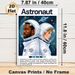 Astronaut Themed Painting Poster, Vibrant Retro-style Dual Astronauts In Cosmic Scene Poster, Eye-catching Space-inspired Decor Ideal For Bedroom_maomaolike.com