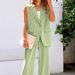 Women's Clothing vest suit with solid colours_maomaolike.com