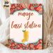 Mango Lassi Station Painting Poster, Rich Bohemian Floral Patterned Border Poster, Tropical Drink Themed Decor Suitable For Kitchen, Dining Area Or_maomaolike.com
