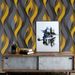 45cm*2000cm Luxury Gold Beige Wave Peel And Stick Wallpaper, 3D Abstract Waterproof Wall Covering For Living Room TV Background Accent Wall_maomaolike.com