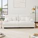 Cloud Couch 2 Seater Sofa For Living Room, Chenille 2 - Seat Sofa With 2 Lumbar Pillows And 2 Throw Pillows_maomaolike.com