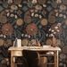 45*300cm Dark Botanical Wallpaper | Peel & Stick Removable Waterproof | Vintage Luxury Wall Decor | Renter-Friendly_maomaolike.com