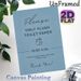 Bathroom Reminder Painting Poster, Minimalist Light Blue Text & Line Art Poster, Clearly States Toilet Flushing Rules, Ideal For Home Restroom, Public_maomaolike.com