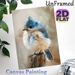 Tufted Titmouse Painting Poster, Soft Oil-painted Fluffy Bird Poster, Delicate Tranquil Nature-inspired Decor Ideal For Living Room, Bedroom And Study_maomaolike.com