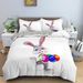 Cartoon Rabbit Three Piece Set 3D Digital Printed Children's Quilt Set, Bed Sheet, Bedding Supplies Customization_maomaolike.com
