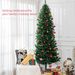 8' Tall Unlit Slim Fir Artificial Christmas Tree With Realistic Branches, And 1168 Tips, Green_maomaolike.com