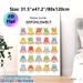 Emotion Themed Painting Poster, Vibrant Watercolor Cute Monster Emotion Chart Poster, Aids In Learning And Recognizing Various Emotions, Suitable For_maomaolike.com