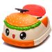 12V Kids Ride On Electric Bumper Car W Parents Control,Cute&Realistic Hamburger Design,360 Degree Rotation,Storing Space,Bluetooth,Music,USB,Silent Wheel,LED Lights,Power Display,Anti-rollover For 2-5_maomaolike.com