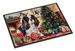Cavalier Spaniel Cozy Christmas Doormat Front Door Mat Indoor Outdoor Rugs For Entryway, Non Slip Washable Low Pile, 24H X 36W_maomaolike.com