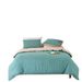 Home Furniture Simple Solid Color Sanded Double Stitching Craft Three Piece Pillowcase Quilt Cover Set_maomaolike.com