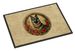 Norwegian Elkhound Christmas Flowers Doormat Front Door Mat Indoor Outdoor Rugs For Entryway, Non Slip Washable Low Pile, 24H X 36W_maomaolike.com