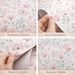 Soft Floral Peel & Stick Wallpaper – Romantic Pink Botanical, Removable, Waterproof, Renter Friendly Decor_maomaolike.com