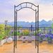 Metal Garden Arch Garden Arbor Trellis Climbing Plants Support Arch Outdoor Arch Wedding Arch Party Events Archway Black_maomaolike.com