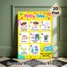 Potty Training Theme Painting Poster, Colorful Cartoon-style Step-by-step Potty Guide Poster, Clear Instructional Steps To Support Potty Training_maomaolike.com