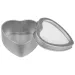6/12pcs Heart Shape Tinplate Jar For Cream Balm Nail Candle Cosmetic Container Refillable Tea Cans Metal Box Candy Packaging Box_maomaolike.com