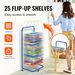 VEVOR Art Drying Rack 25 Removable Shelves Paint Drying Rack With Wheels Blue_maomaolike.com