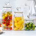 Glass Candy With Heart Shaped Lid Coffee Jar Dried Fruit Kitchen Supplies Food Storage Containers_maomaolike.com