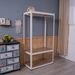 Heavy Duty Clothing Garment Rack, Freestanding Clothing Rack, Portable Closet Wardrobe With 1 Adjustable Wire Shelves 1 Clothe Rod For Hanging Clothes, White_maomaolike.com