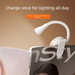 Cross-Border Outdoor Rechargeable LED Portable Dormitory Bedside Study Night Eye Protection Book Reading Mini Clip Light_maomaolike.com