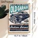 Vintage Hudson Hornet Old Garage Painting Poster, Retro Distressed-style Poster, Classic Black 1950s Car With Nostalgic Text, Brings Timeless_maomaolike.com
