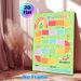 Rainbow Themed Reward Chart Painting Poster, Watercolor-style Colorful Track With Flowers & Butterflies Poster, Assists In Tracking Progress And_maomaolike.com
