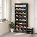 Freestanding Shoe Cabinet, 9-Tier 40-45 Pairs Shoe Storage RackB_maomaolike.com