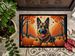 German Shepherd Fall Doormat Front Door Mat Indoor Outdoor Rugs For Entryway, Non Slip Washable Low Pile, 24H X 36W_maomaolike.com
