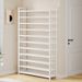 11-layer Door Shoe Cabinet, Home Space-saving, Large-capacity, Multi-layer Shoe Rack, Dust-proof, Rounded Corner, Anti-collision Design Storage Rack_maomaolike.com