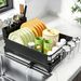 Simple Trending Dish Drying Rack For Kitchen Counter, 11.7" X 16.5", Black_maomaolike.com