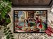 Basset Hound Christmas Cookies Doormat Front Door Mat Indoor Outdoor Rugs For Entryway, Non Slip Washable Low Pile, 24H X 36W_maomaolike.com