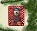 Siberian Husky Holiday Christmas Porcelain Ornament Christmas Tree Hanging Decorations For Home Christmas Holiday, Rectangle, Gift, Multicolor_maomaolike.com