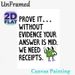 "Prove It We Need Receipts" Quote Painting Poster, Playful Cartoon-style Poster With Cheerful Checkmark Character, Relatable Witty Design, Ideal For_maomaolike.com