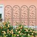 4 Pack Metal Garden Trellis 71" X 19.7" Rustproof Trellis For Climbing Plants Outdoor Flower Support Bird Deco Black_maomaolike.com