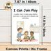 Join Play Themed Painting Poster, Warm Cartoon Group Play Scene Poster, Supports Kind And Confident Group Play Engagement, Ideal For Activity Rooms_maomaolike.com