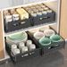 Home Garden Kitchen Sink Pull Out Basket Double Layer Seasoning Snack Bottle Storage Cabinet Layered Rack_maomaolike.com