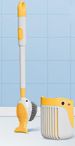 New Spray Whale Refillable Suction Cup Brush No Dead Angle With Bottom Silicone Bathroom Toilet Cleaning Magic Tool_maomaolike.com