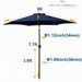 9FT TILT UMBRELLA With Navy Blue Fabric_maomaolike.com