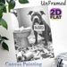 Naughty Dog Themed Painting Poster, Monochrome Humorous Dog Mischief Scene Poster, Playful Relatable Design Ideal For Bathroom And Home Wall Decor_maomaolike.com
