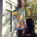 Basenji Happy Birthday House Flag Large Porch Sleeve Pole Decorative Outside Yard Banner Artwork Wall Hanging, Polyester, House Size, Multicolor_maomaolike.com