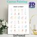 Arabic Alphabet Painting Poster, Soft-colored Clear Arabic Letter Chart Poster, Practical For Arabic Language Learning, Ideal For Study Spaces And_maomaolike.com