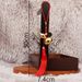 Brass Hanging Red Tassel Mirror Gourd Car Decoration Teacher's Day Gift Copper Craft Ornament_maomaolike.com