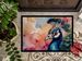 Peacock Doormat Front Door Mat Indoor Outdoor Rugs For Entryway, Non Slip Washable Low Pile, 24H X 36W_maomaolike.com