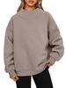 Women's sweatshirt long sleeve turtleneck pullover sweatshirt casual sweatshirt fleece top_maomaolike.com