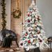 8ft PVC Flocked Tree
(memory Wire+power Pole)_maomaolike.com