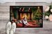 Beagle Cozy Christmas Doormat Front Door Mat Indoor Outdoor Rugs For Entryway, Non Slip Washable Low Pile, 24H X 36W_maomaolike.com